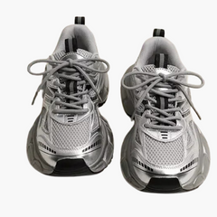 Women's Chunky Mesh Sneaker | Sporty Style | Gray | Spring