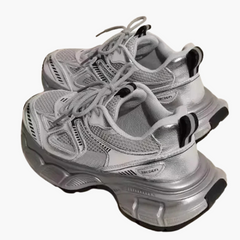 Women's Chunky Mesh Sneaker | Sporty Style | Gray | Spring