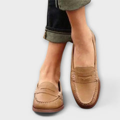 Women's Classic Loafers - Timeless Everyday Style | Spring - Khaki