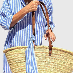 Women's Classic Striped Dress - Timeless Relaxed Fit | Summer