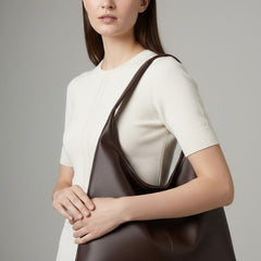 Women's Classic Tote Bag with Faux Leather - Spacious Daily Carry