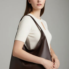 Women's Classic Tote Bag with Faux Leather - Spacious Daily Carry