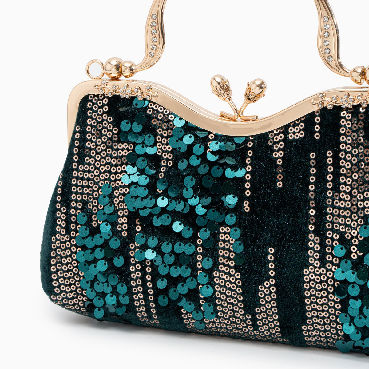 Women's Clutch | Velvet Sequin | Navy | Evening | Winter