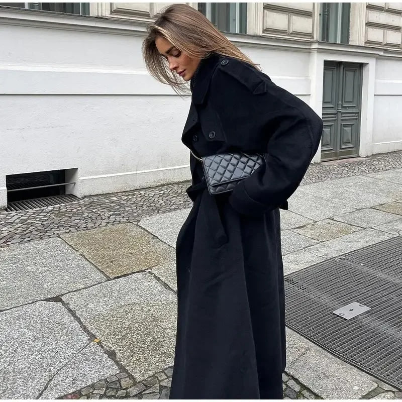 Women's Coat | Oversized | Button Front | Winter