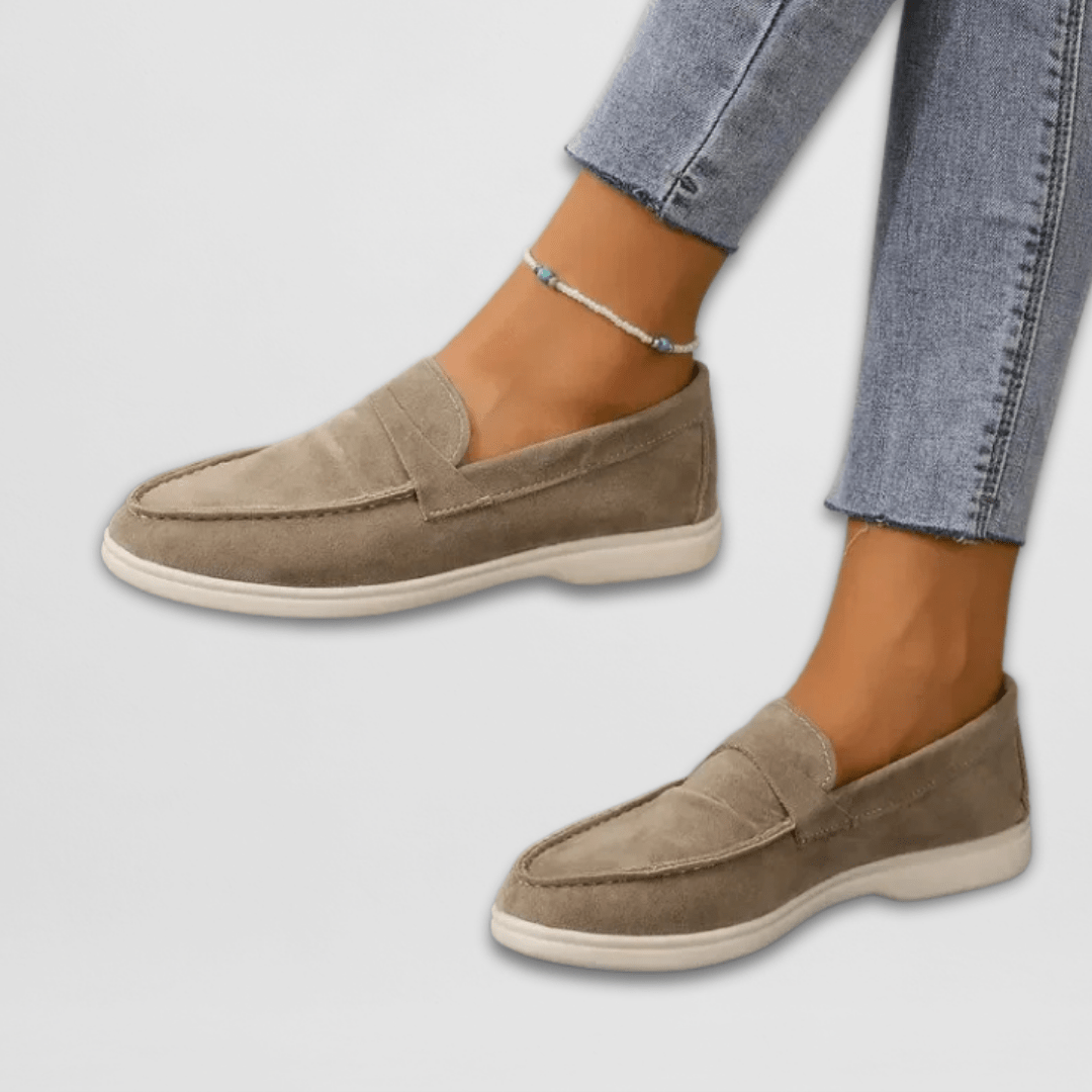 Women's Comfort Loafers - Lightweight Everyday Style | Spring - Khaki