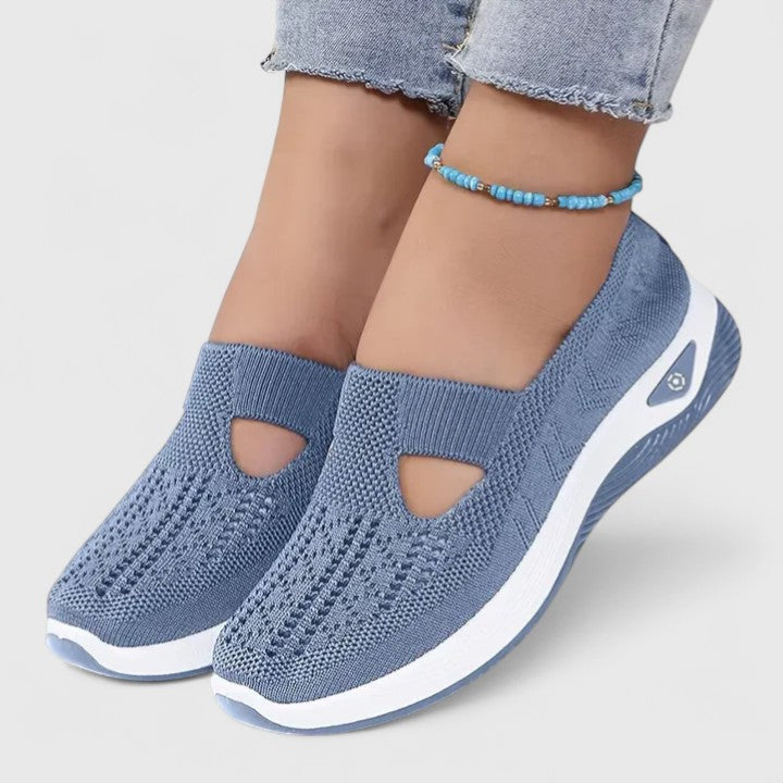 Women's Comfort Sneakers - Supportive Everyday Shoe | Spring - Blue