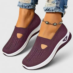 Women's Comfort Sneakers - Supportive Everyday Shoe | Spring - Dark Purple