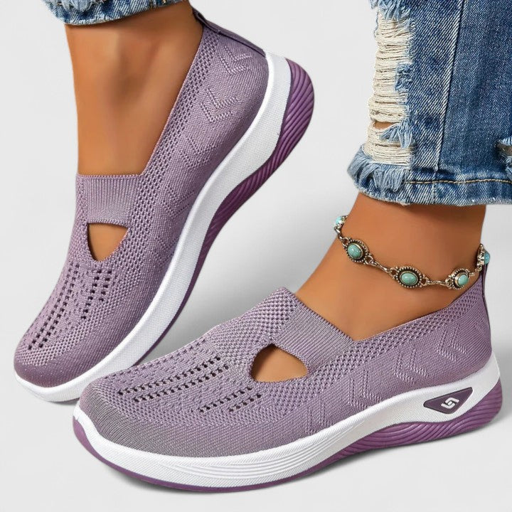 Women's Comfort Sneakers - Supportive Everyday Shoe | Spring - Lilac