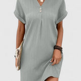 Women's Comfortable Dress - Versatile Everyday Style | Spring - Gray
