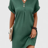 Women's Comfortable Dress - Versatile Everyday Style | Spring - Green