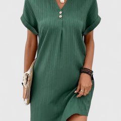Women's Comfortable Dress - Versatile Everyday Style | Spring - Green