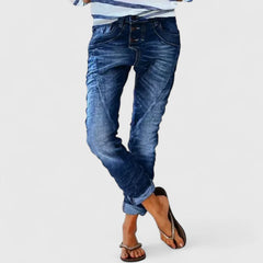 Women's Comfortable Pants - Versatile Everyday Fit | Spring - Dark Blue