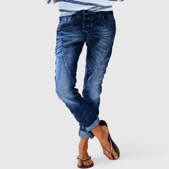Women's Comfortable Pants - Versatile Everyday Fit | Spring - Dark Blue