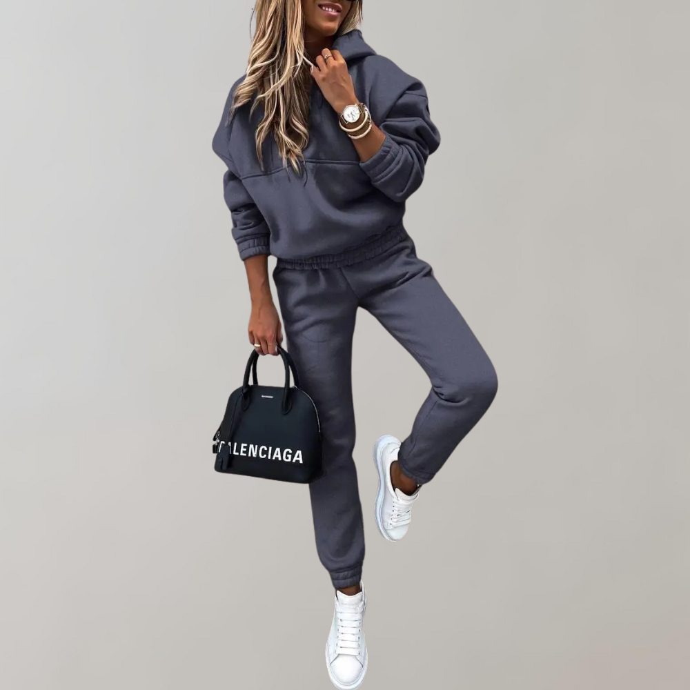 Women's Cotton Tracksuit | Hooded | Cozy Comfort | Winter