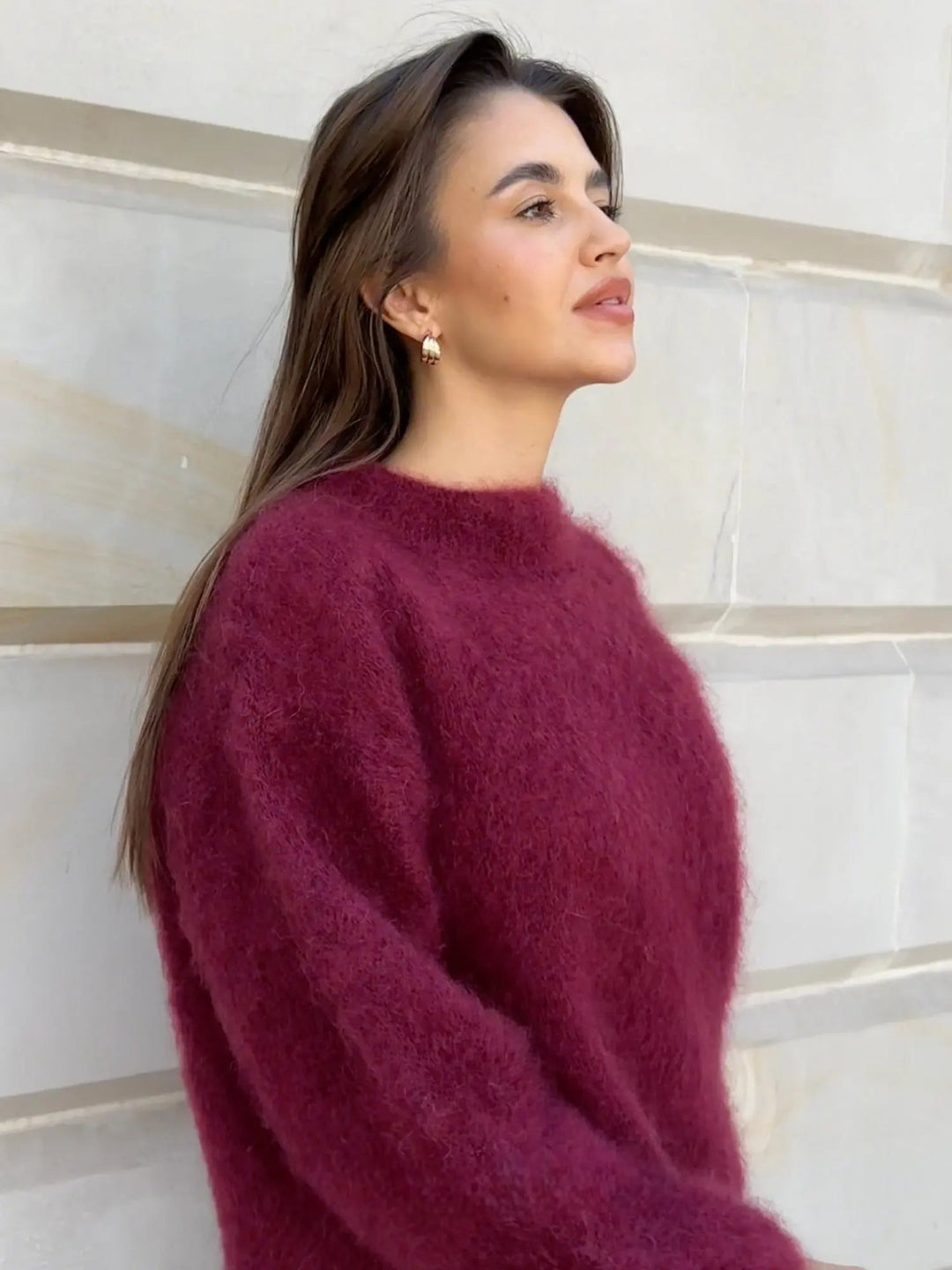 Women's Crew-Neck Sweater | Relaxed Fit | Spring
