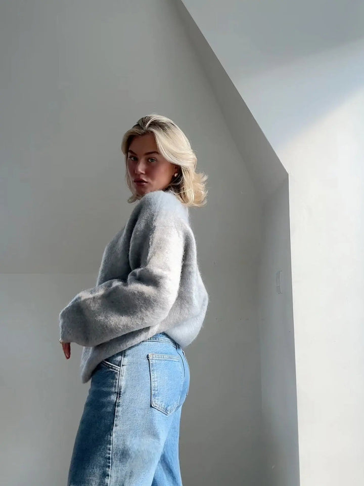 Women's Crew-Neck Sweater | Relaxed Fit | Spring