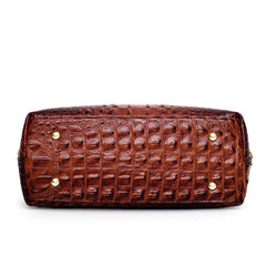 Women's Crocodile-Embossed Handbag | Structured | Winter