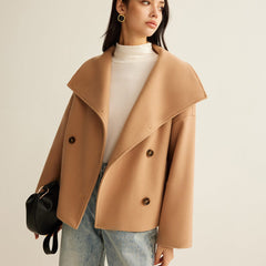 Women's Cropped Coat | Wool Blend | Autumn