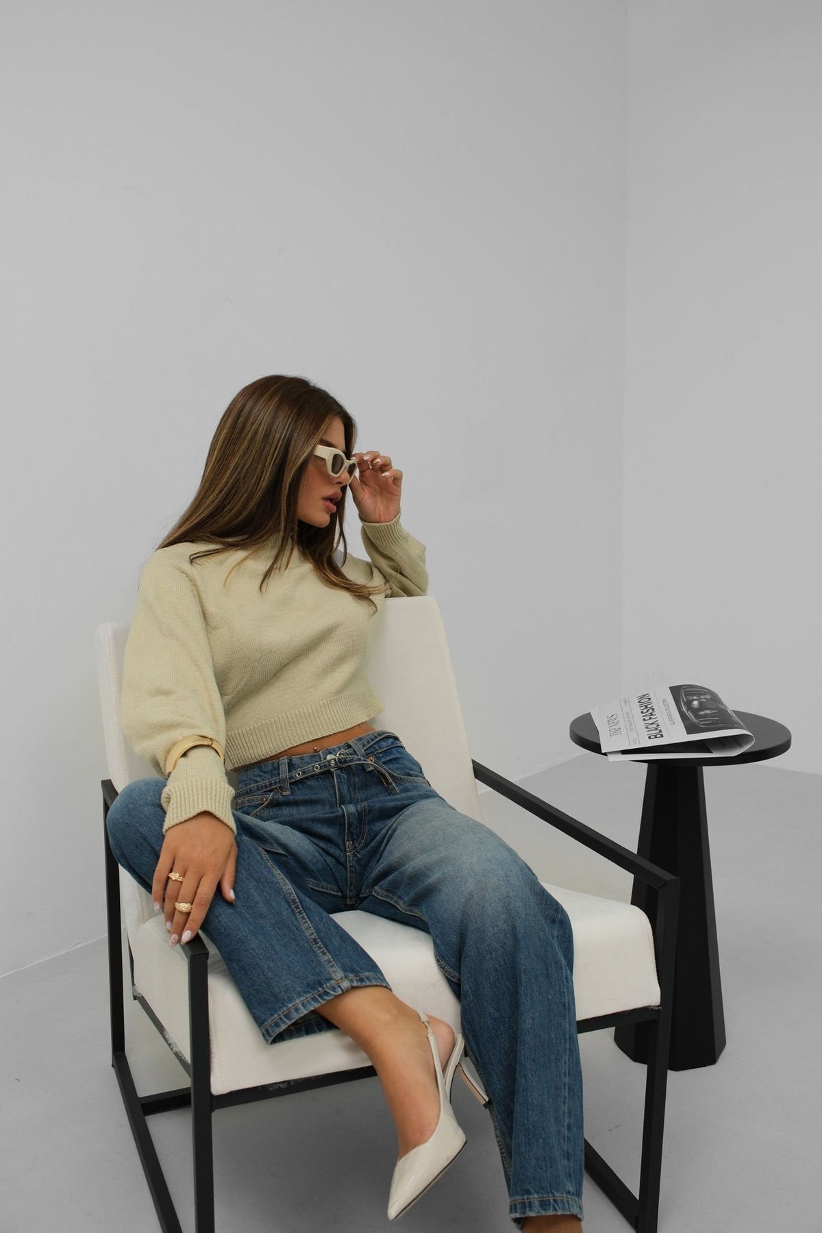 Women's Cropped Long Sleeve Top | Fitted | Winter
