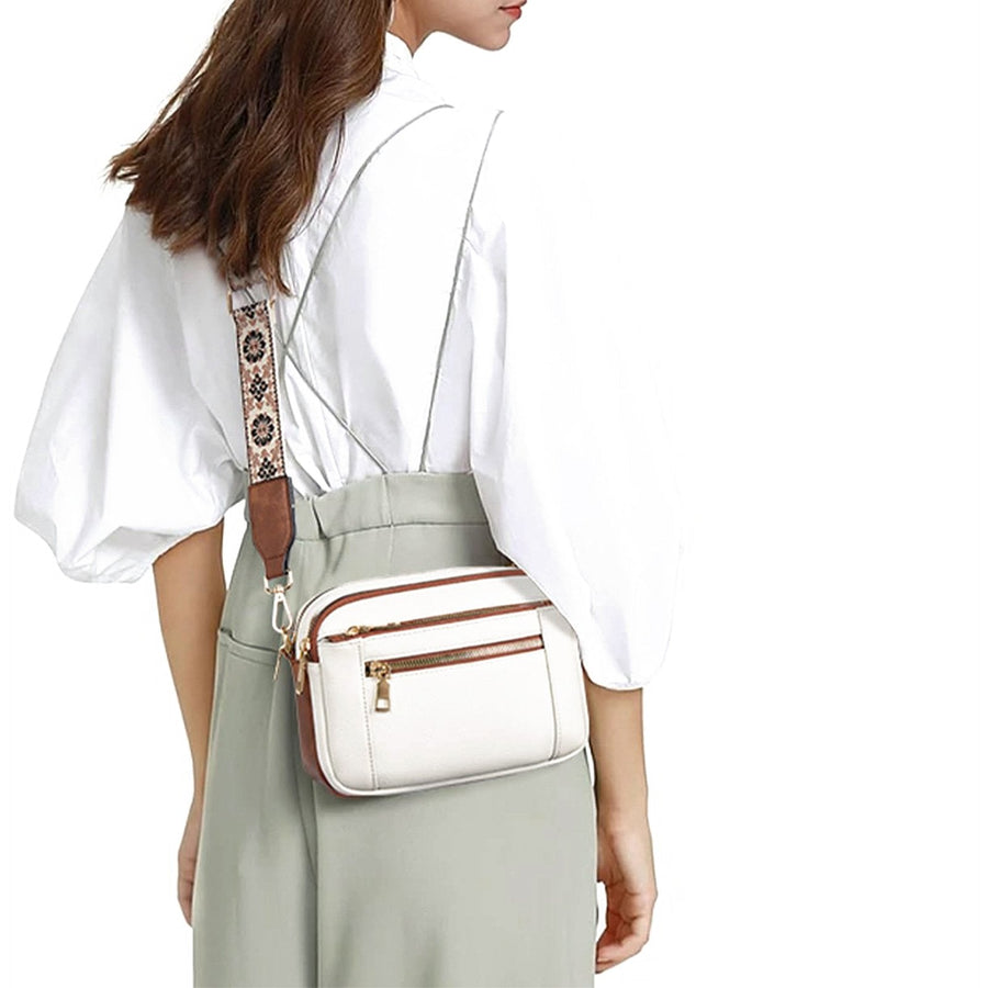 Women's Crossbody Bag with Adjustable Strap - Compact Shoulder Bag