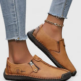 Women's Cushioned Comfort Shoes - Elegant Everyday Wear | Autumn - Brown