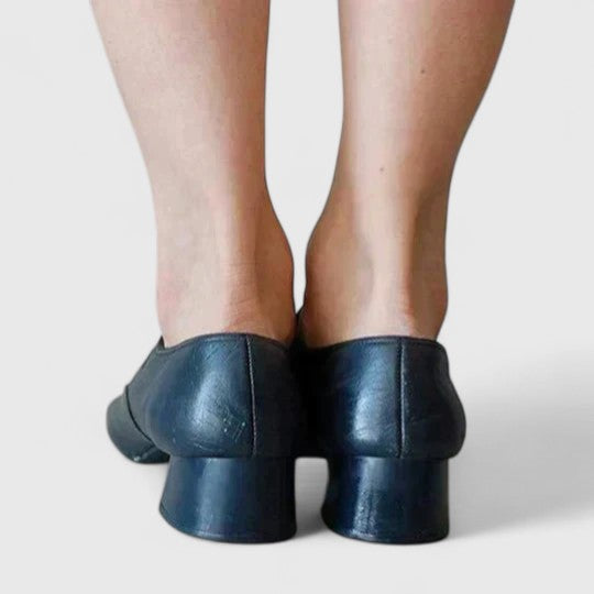 Women's Cushioned Elegant Shoes - Adjustable Strap Low Heel | Autumn