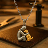Women's Dog Pendant Necklace - Pet Memorial Jewelry - Gold 2