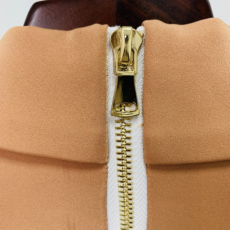 Women's Double-Breasted Blazer Dress | Mini | Gold Buttons | Autumn