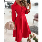 Women's Dress | Butterfly Print | Wrap | Summer - Red