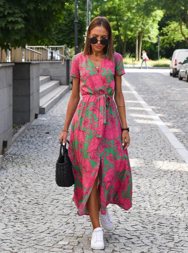 Women's Dress | Flared | Adjustable Belt | Summer