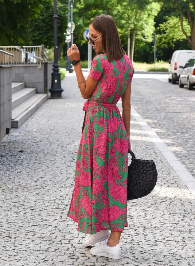 Women's Dress | Flared | Adjustable Belt | Summer