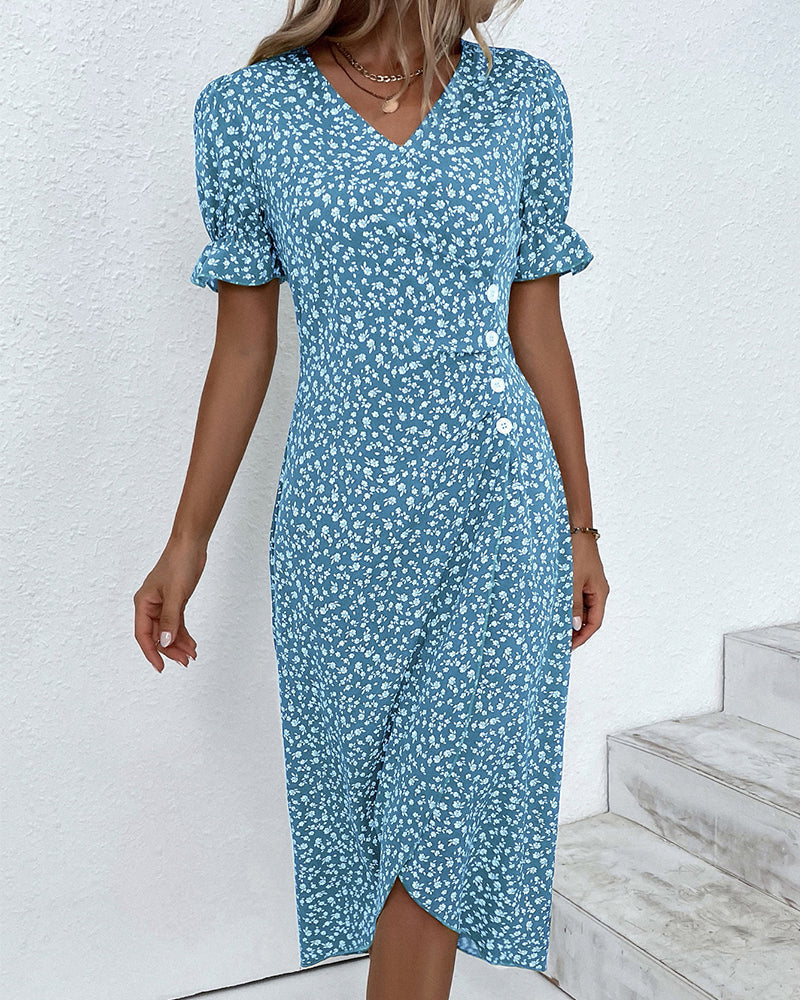 Women's Dress | Floral | Short Sleeve | Summer