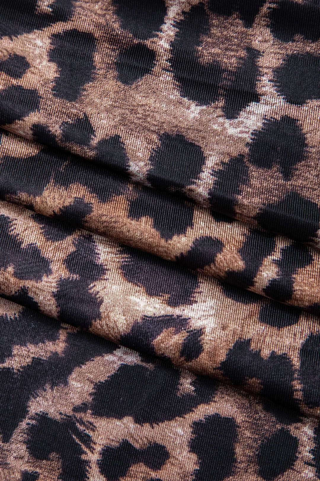 Women's Dress | Leopard Print | Maxi | Satin | High Slit | Evening