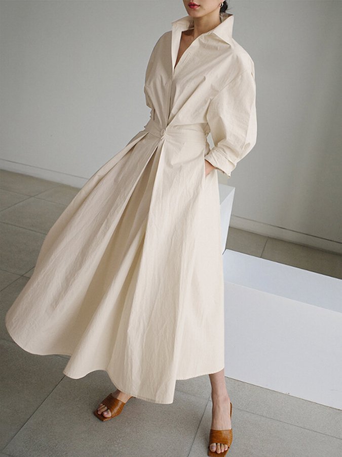Women's Dress | Long Sleeve | Belted Waist | Spring
