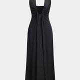 Women's Dress | Maxi | Halterneck | Black | Formal | Winter - Black
