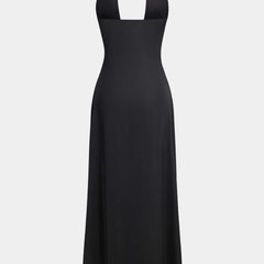 Women's Dress | Maxi | Halterneck | Black | Formal | Winter