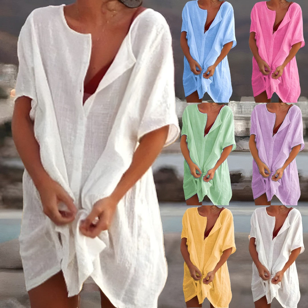 Women's Dress | Midi | Cotton Blend | Summer