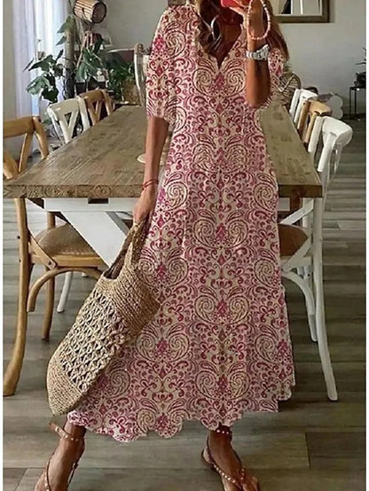 Women's Dress | Oversized Tassel Maxi | Summer - Summer