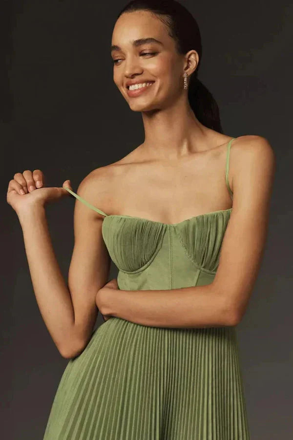 Women's Dress | Pleated Midi | Sleeveless | Summer
