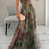 Women's Dress | Sleeveless | Maxi | Summer - Green