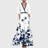 Women's Elegant A-Line Dress - Timeless Sophistication | Spring - White