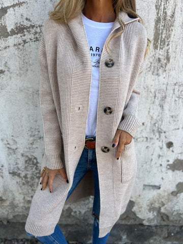 Women's Elegant Blazer Jacket - Timeless Tailored Style | Fall - Beige