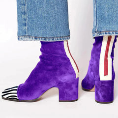 Women's Elegant Boots - Timeless Silhouette | Autumn - Purple