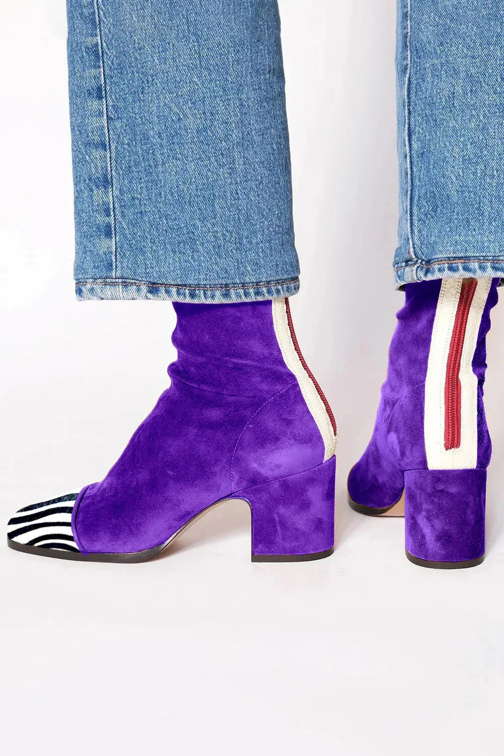 Women's Elegant Boots - Timeless Silhouette | Autumn - Purple