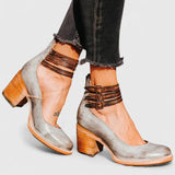Women's Elegant Heels - Sophisticated Comfort Shoes | Autumn - Gray