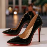 Women's Elegant Heels - Timeless Black Dress Shoe - Black