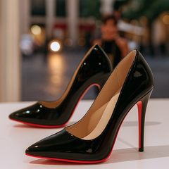 Women's Elegant Heels - Timeless Black Dress Shoe - Black