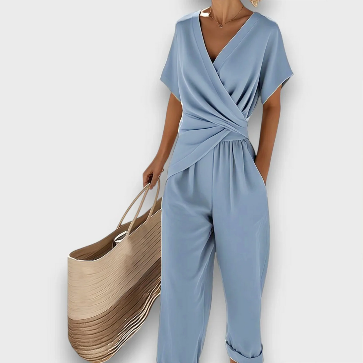 Women's Elegant Jumpsuit - Timeless One-Piece | Spring - Blue
