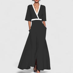 Women's Elegant Maxi Dress - Timeless Formal Gown | Spring - Black