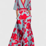Women's Elegant Maxi Dress - Timeless Formal Gown | Spring - Red